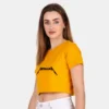 yellow crop top