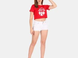 red crop top