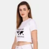 white crop top